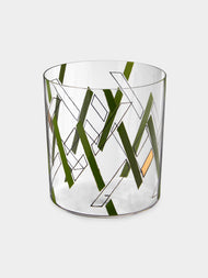 Lobmeyr - Neo Enamel Hand-Painted Crystal Tumbler - Green - ABASK - 