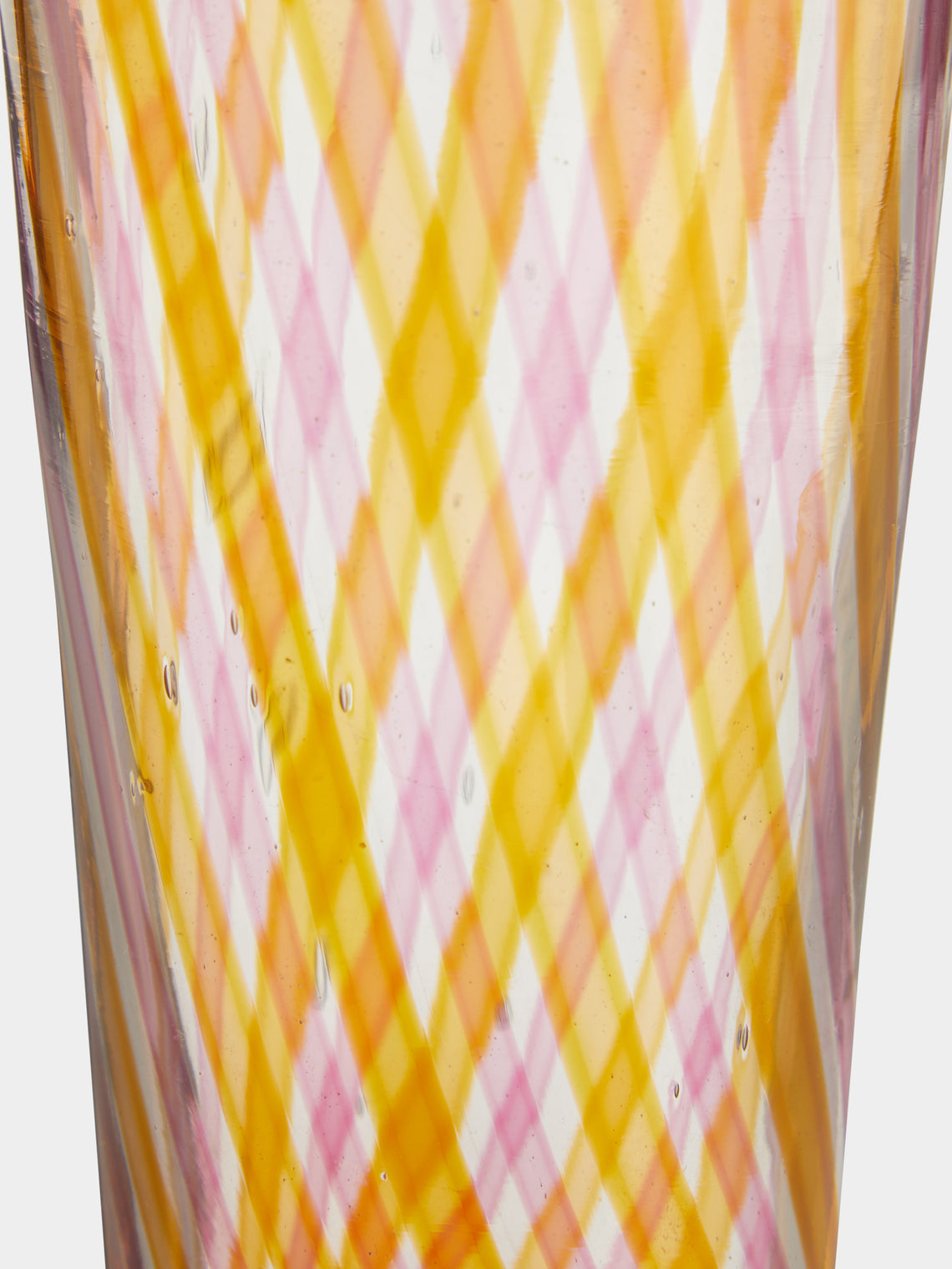 Emsie Sharp - Hand-Blown Glass Striped Highball -  - ABASK