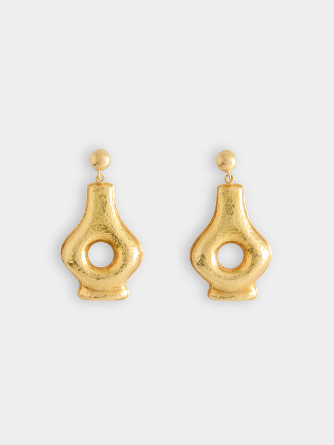 Mahnaz - 1970 LALAoUNIS Cycladic 18-Karat Gold Earrings -  - ABASK - 