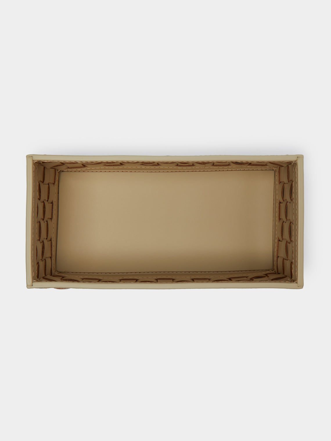 Riviere - Woven Leather Towel Tray -  - ABASK