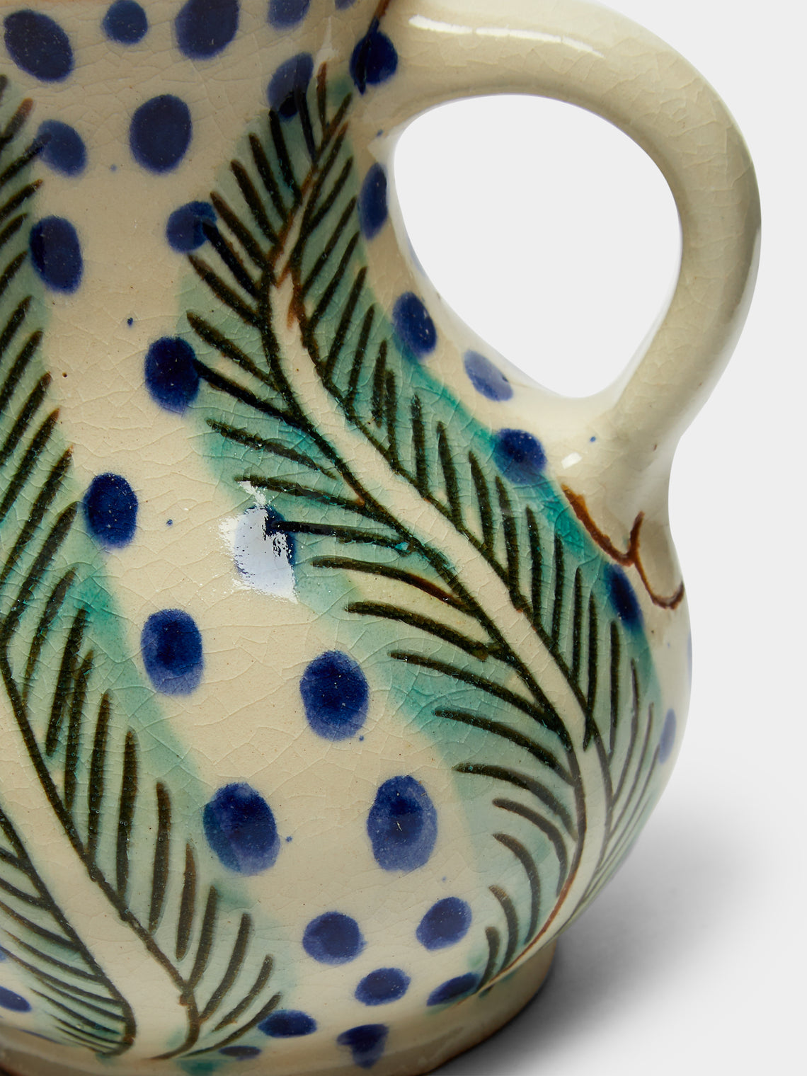 Anut - Leaves Hand-Painted Ceramic Creamer -  - ABASK