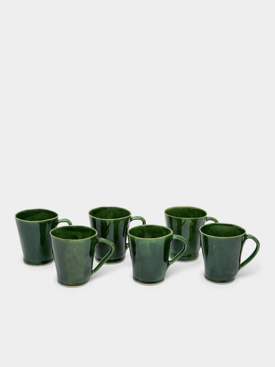 Mervyn Gers Ceramics - Flare Hand-Glazed Ceramic Extra Large Mugs (Set of 6) -  - ABASK