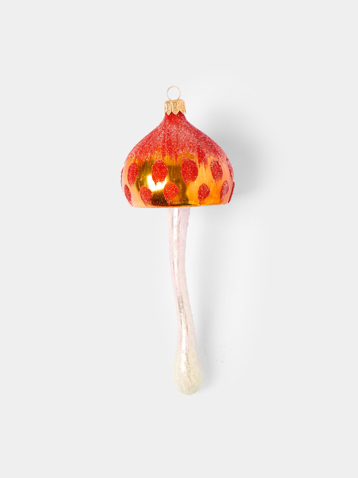 Antique and Vintage - Hand-Blown Glass Mushroom Tree Decorations (Set of 8) -  - ABASK