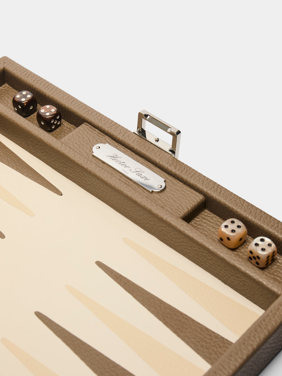 Hector Saxe - Leather Small Backgammon Set -  - ABASK