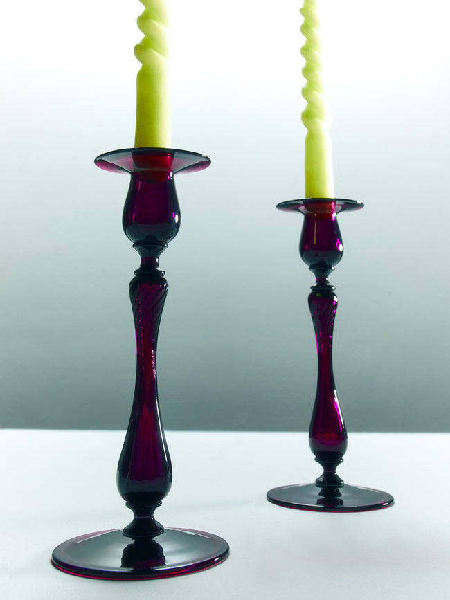 Antique and Vintage - 1920s Frederick Carder for Steuben Candlesticks (Set of 2) -  - ABASK