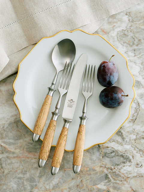 Eichenlaub - Light Oak Old German Dessert Cutlery (Set of 4) -  - ABASK