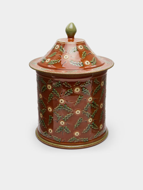 Poterie d’Évires - Flowers Hand-Painted Ceramic Large Jar -  - ABASK - 