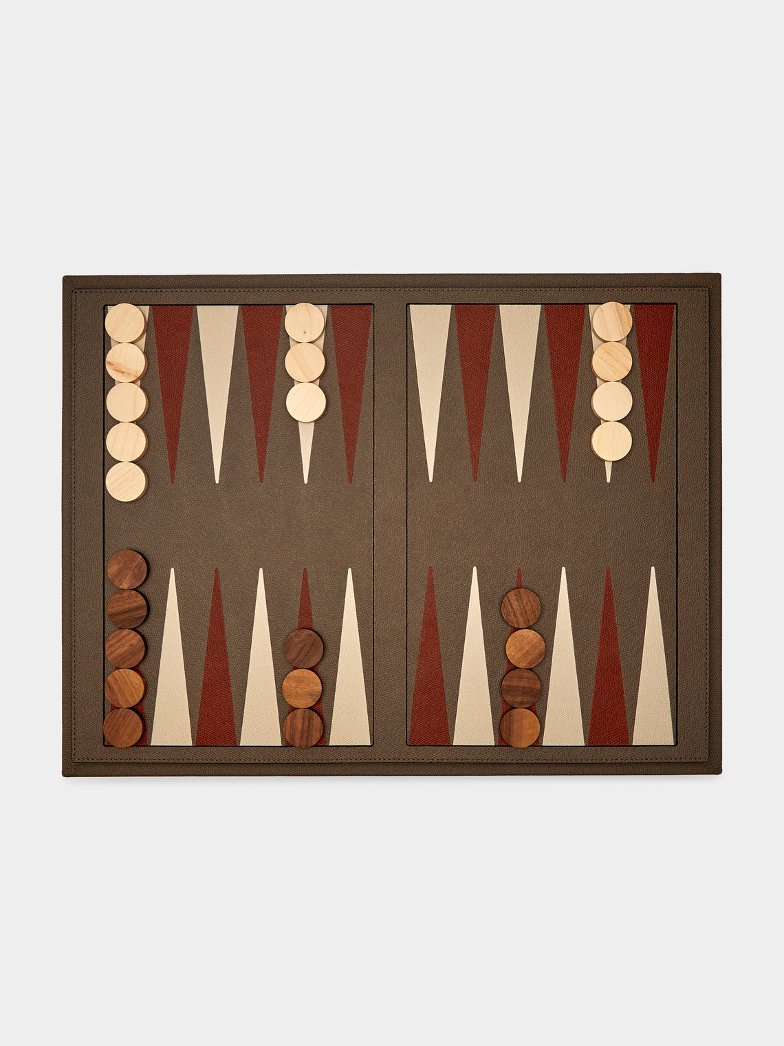 Giobagnara - Leather Backgammon, Checkers, Chess and Dominoes Compendium -  - ABASK