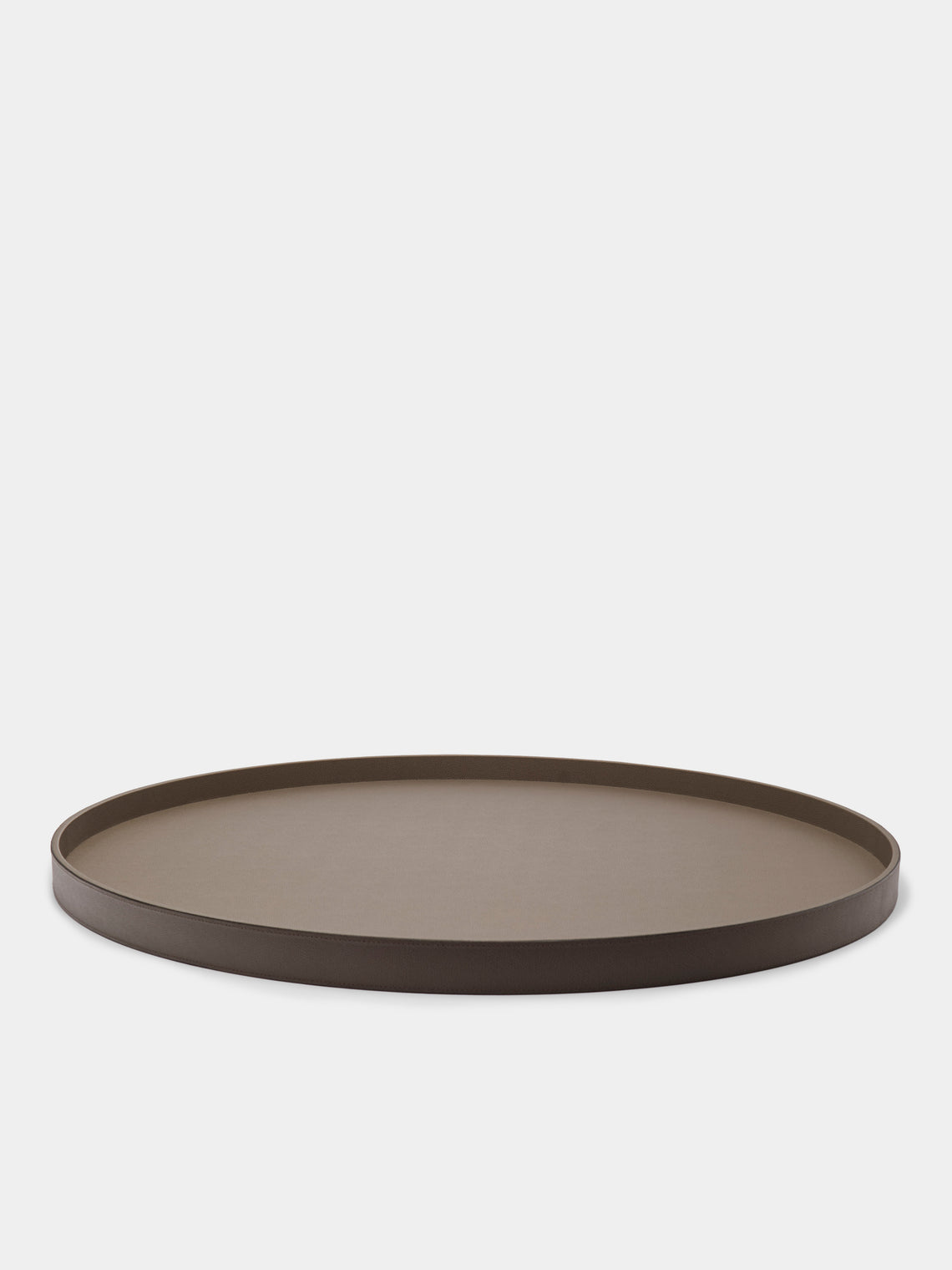 Giobagnara - Polo Utopia Leather Round Tray -  - ABASK