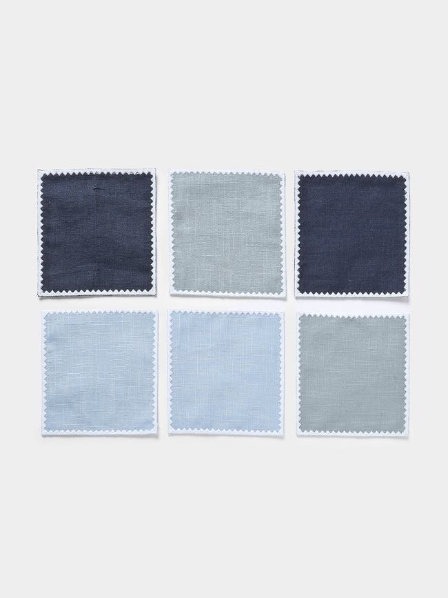 HMA | Blank Space - Ziggy Embroidered Linen Cocktail Napkins (Set of 6) -  - ABASK - 