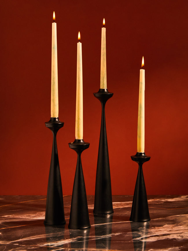 Antique and Vintage - 1950s Laurids Lønborg Wood Candlesticks (Set of 4) -  - ABASK