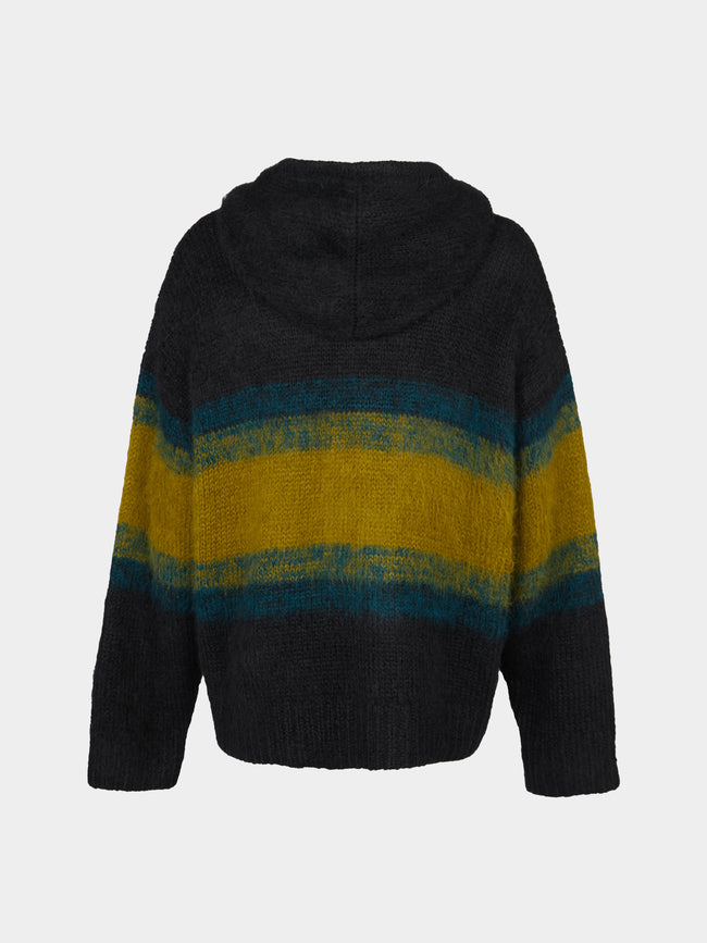 The Elder Statesman - Thistle Shadow Ombré Alpaca-Blend Hoodie | Size: M -  - ABASK