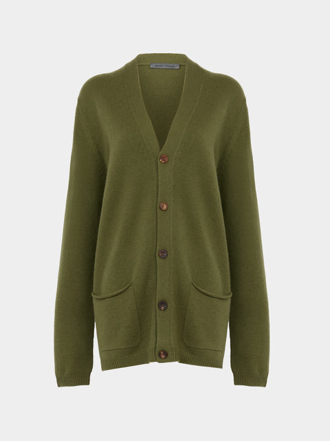 Denis Colomb - Cashmere Boyfriend Cardigan | Size: S -  - ABASK - 