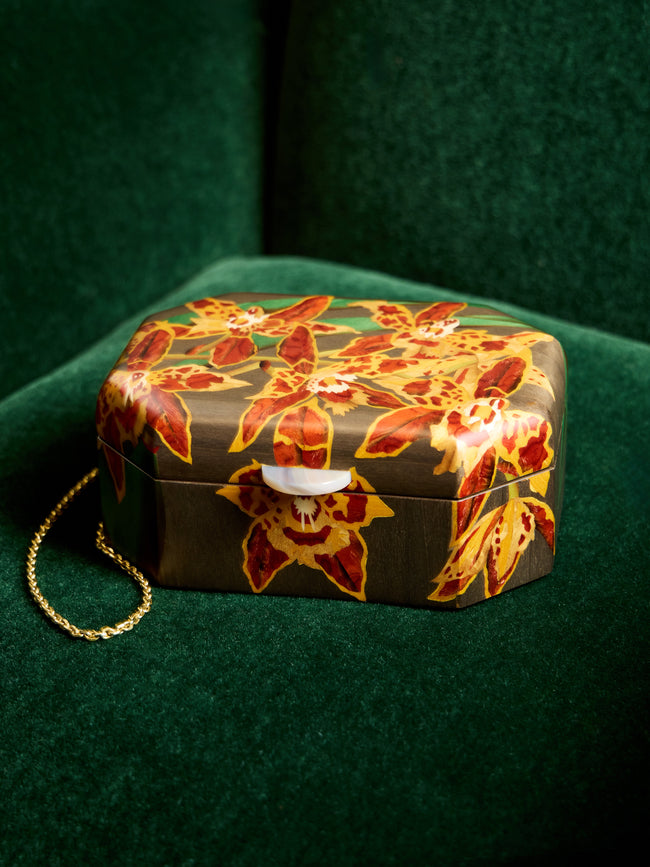 Silvia Furmanovich - Orchids Marquetry Wood Jewellery Box -  - ABASK