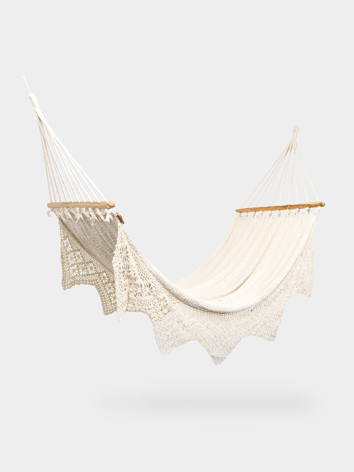 Nicaragua Artisans - Boho Handwoven Cotton King Hammock -  - ABASK