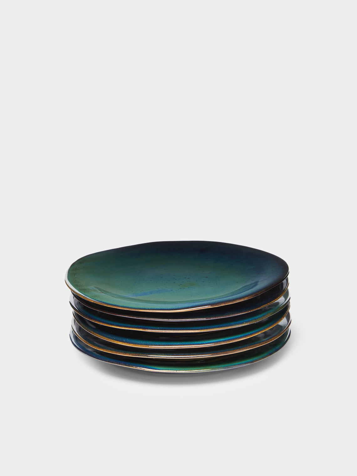 Mervyn Gers Ceramics - Hand-Glazed Ceramic Small Plates (Set of 6) -  - ABASK