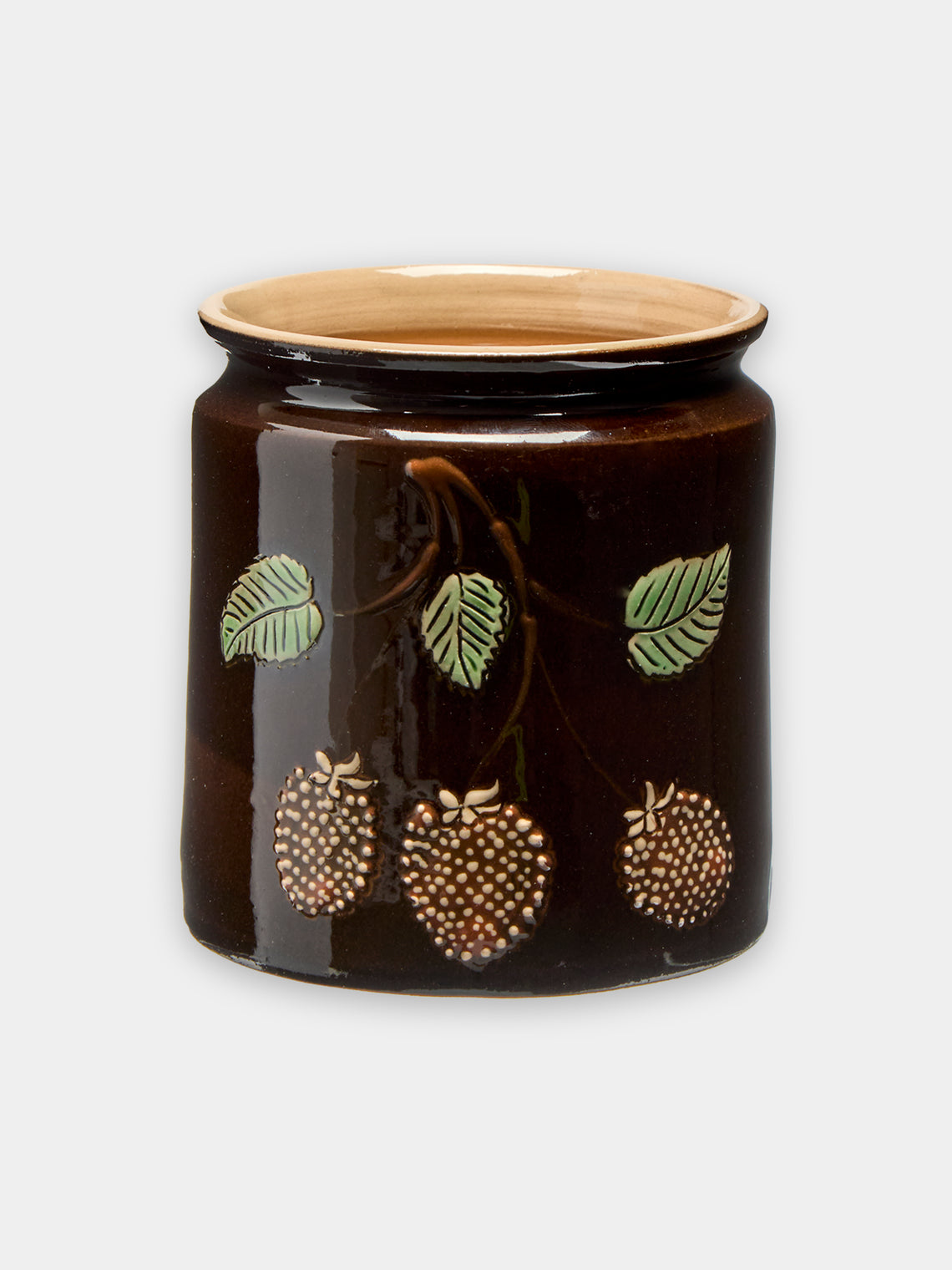 Poterie d’Évires - Fruits Hand-Painted Ceramic Jars (Set of 3) -  - ABASK