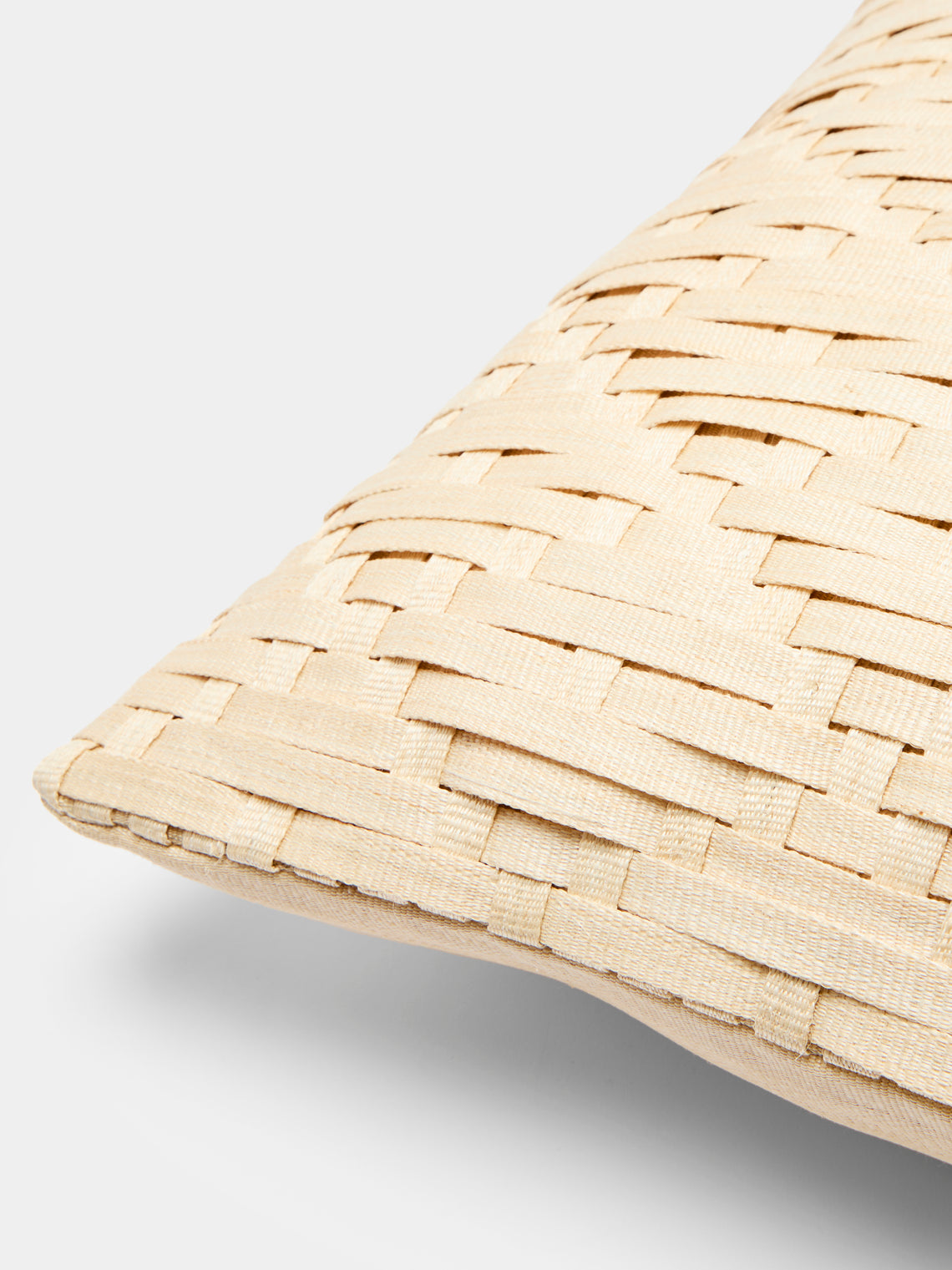 KUBO Curated - Square Knot Weave Palm Cushion -  - ABASK