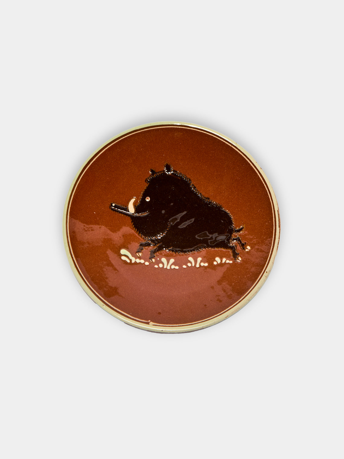 Poterie d’Évires - Animals Hand-Painted Ceramic Small Plates (Set of 6) -  - ABASK