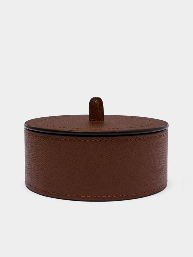 Giobagnara - Harris Leather Medium Trinket Box -  - ABASK - 