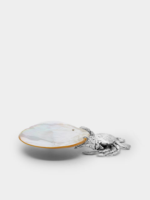 Objet Luxe - Silver-Plated and Mother-of-Pearl Caviar Dish -  - ABASK - 