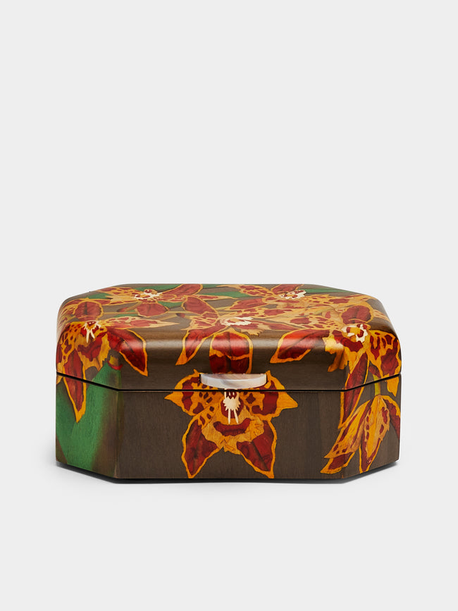 Silvia Furmanovich - Orchids Marquetry Wood Jewellery Box -  - ABASK - 