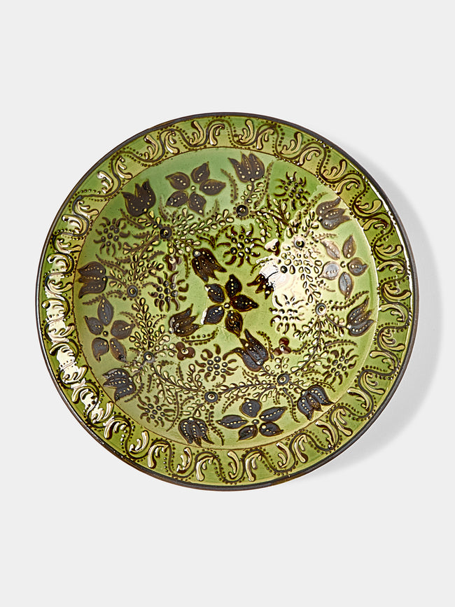 Poterie d’Évires - Flowers Hand-Painted Ceramic Large Breakfast Serving Bowl -  - ABASK - 