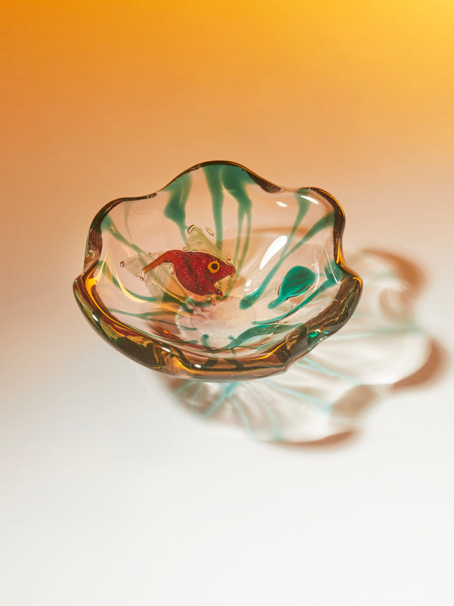 Antique and Vintage - 1950s Murano Glass Fish Bowl -  - ABASK