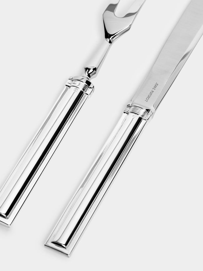 Puiforcat - Cannes Sterling Silver Carving Fork and Knife -  - ABASK