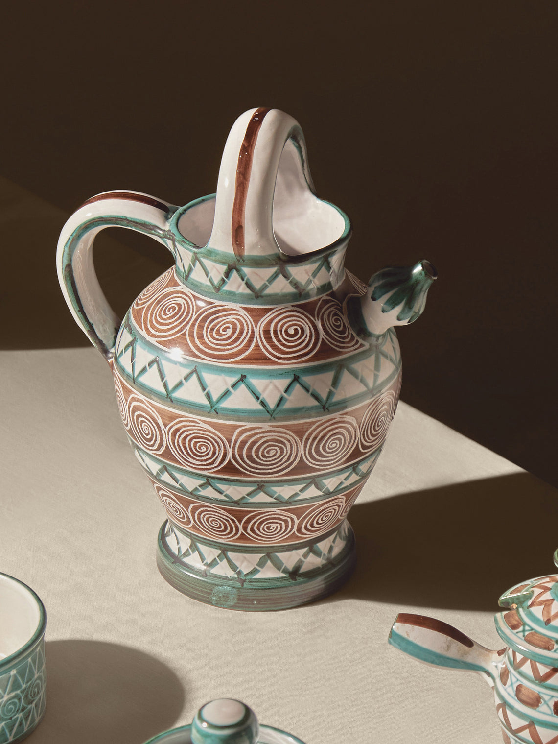 Antique and Vintage - 1950s Robert Picault Ceramic Sangria Jug -  - ABASK