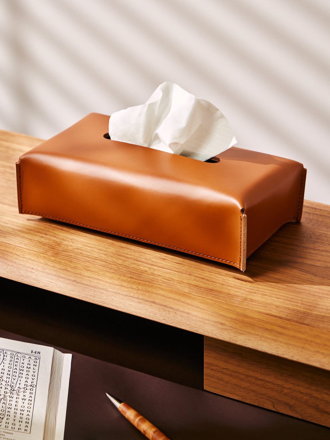 Rabitti 1969 - Amsterdam Leather Rectangular Tissue Box -  - ABASK