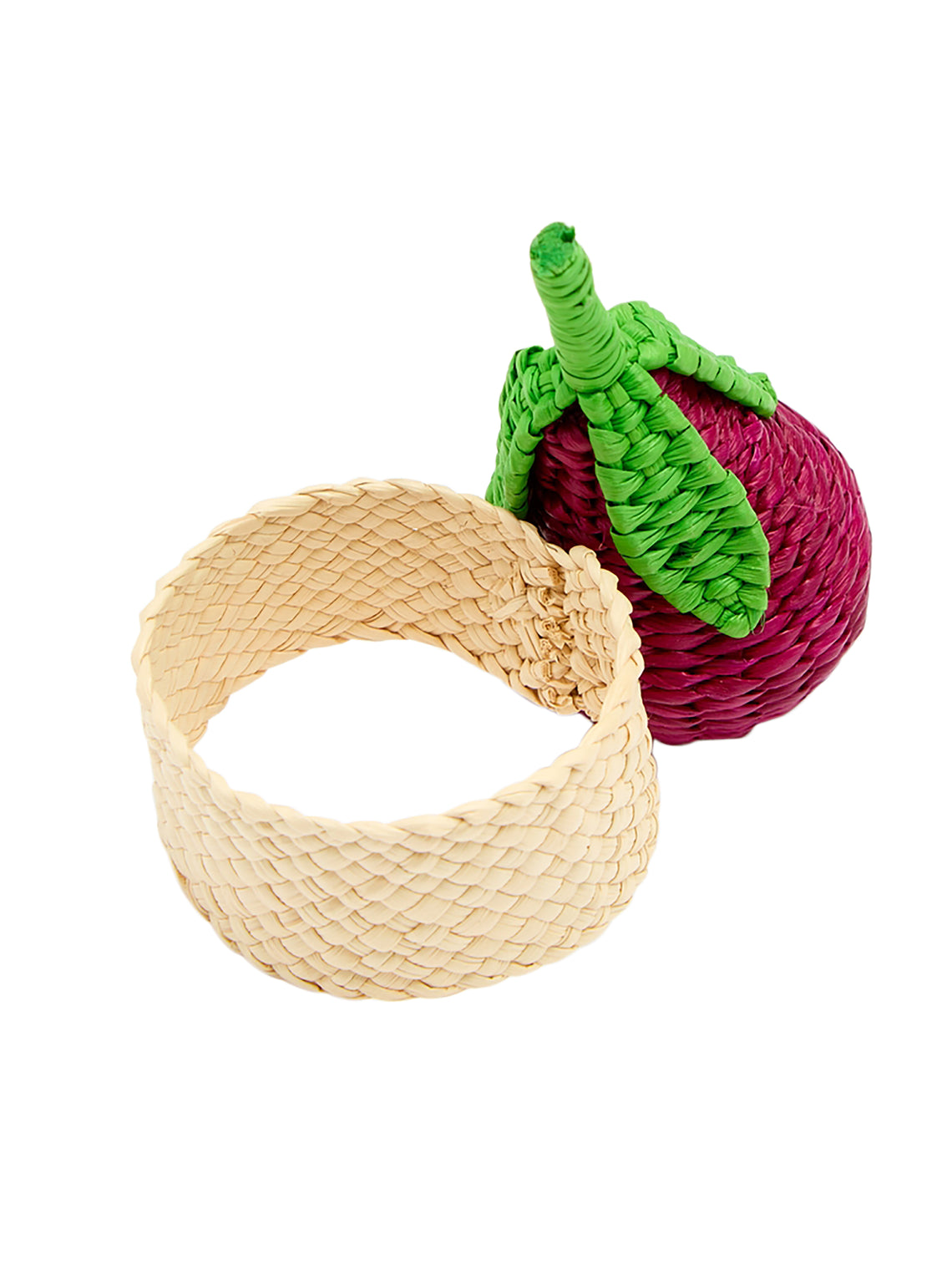 Coro Cora - Thanksgiving Handwoven Iraca Palm Napkin Rings (Set of 4) -  - ABASK