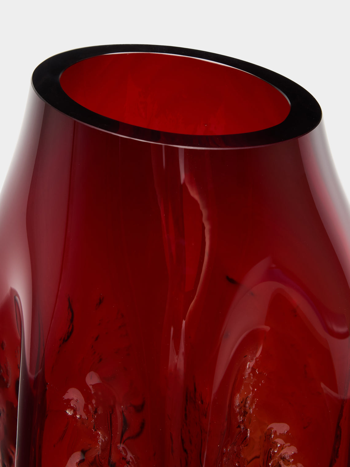 David Valner - Bark Hand-Blown Glass Vase -  - ABASK