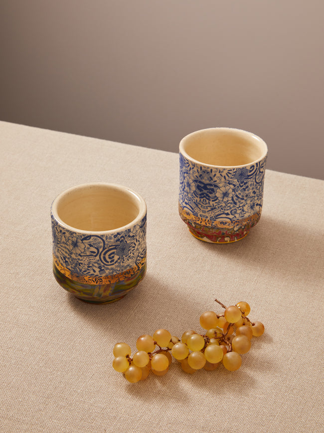 The Village Potter x Roberto Lugo - Edition 86 and 97 Ceramic Cups (Set of 2) -  - ABASK