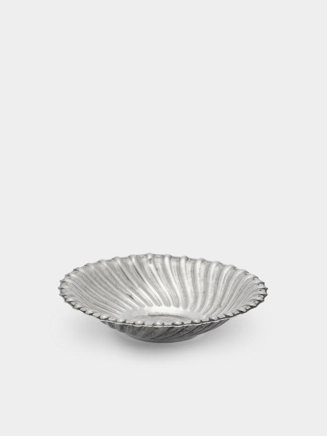 Antique and Vintage - Mid-Century Solid Silver Ribbed Trinket Dish -  - ABASK - 