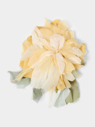 Considered Objects - Hand-Stitched Silk Large Blooming Flower Brooch -  - ABASK - 