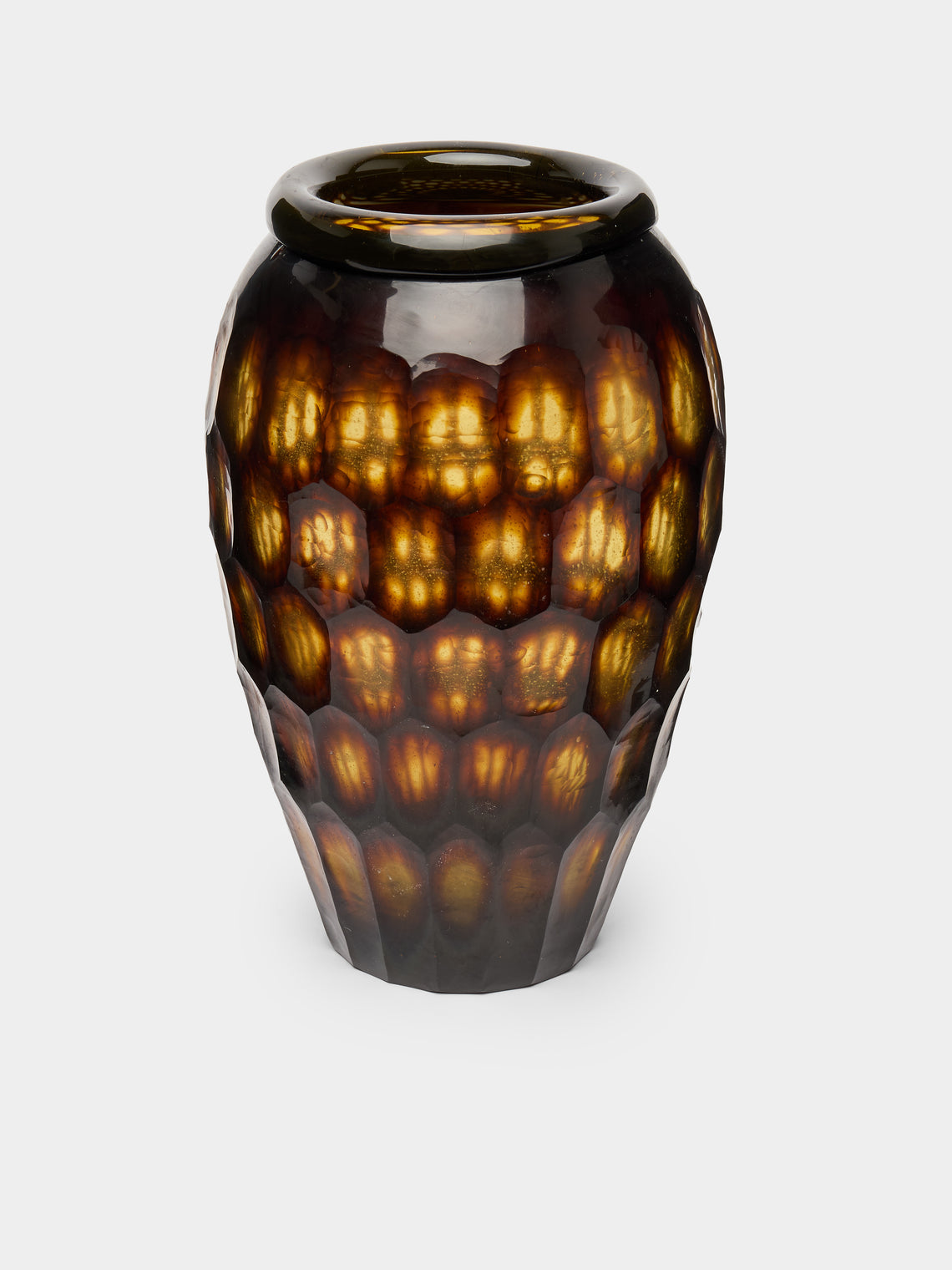 Antique and Vintage - 1970s Etched Murano Glass Vase -  - ABASK - 