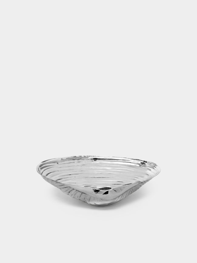 Antique and Vintage - 1940s Solid Silver Shell Salt Dish -  - ABASK - 