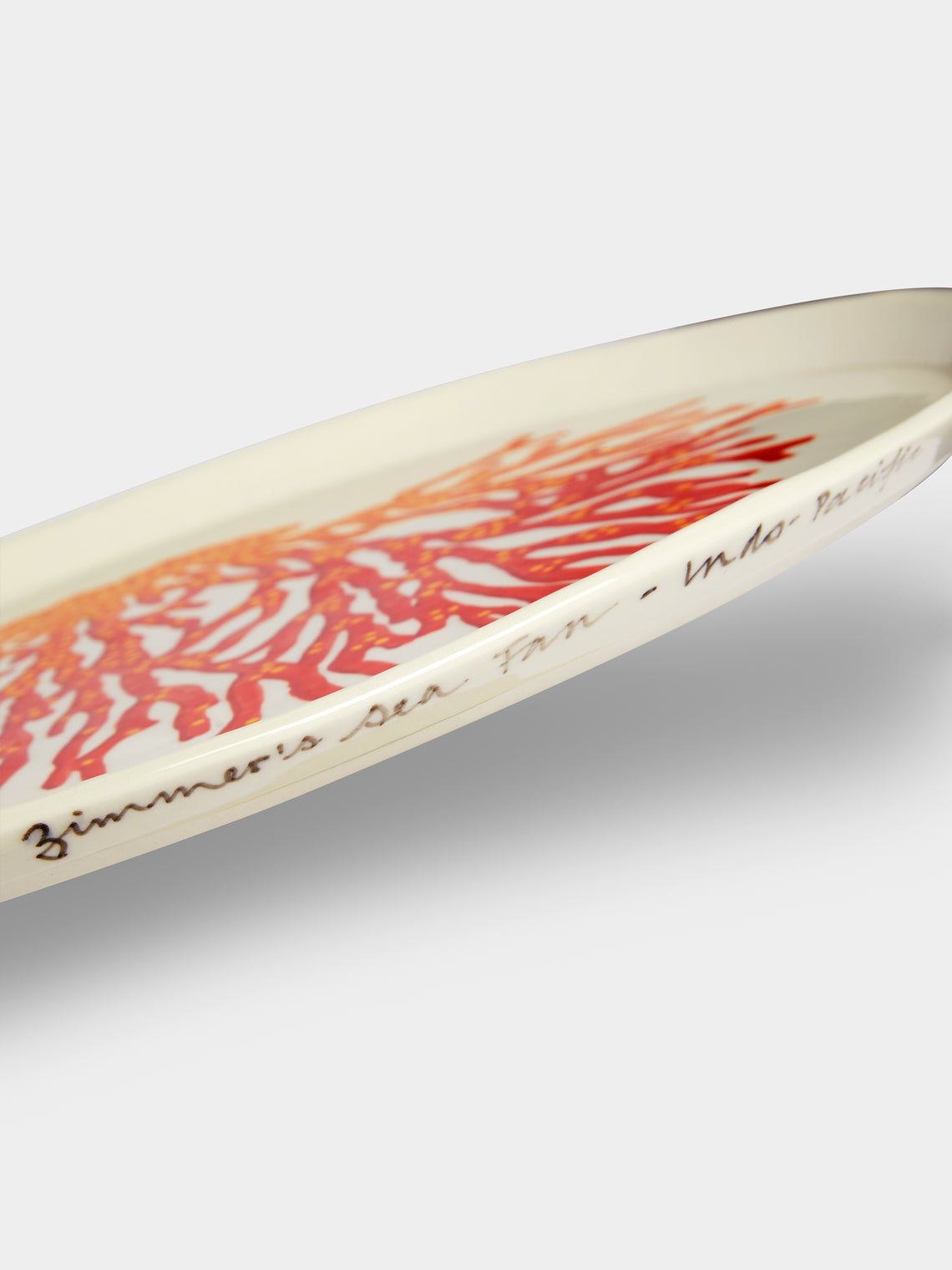 Casa Adams - Mopsella Zimmeri Hand-Painted Porcelain Oval Serving Platter -  - ABASK