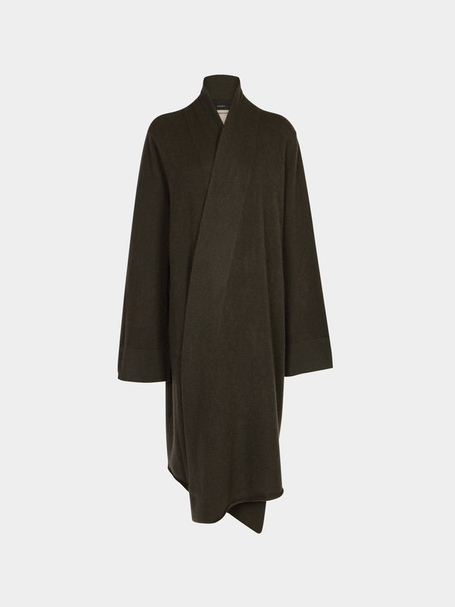 Frenckenberger - Cross Cashmere Long Cardigan | Size: S -  - ABASK - 