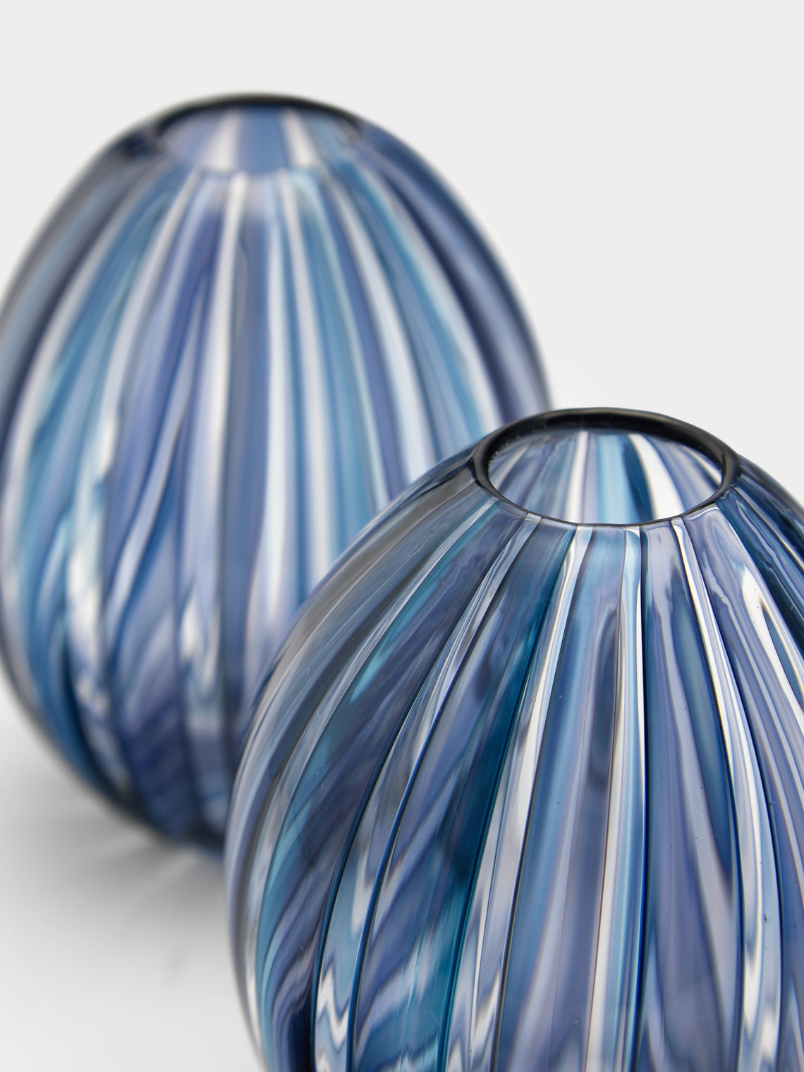 Mori Glass - Hand-Blown Glass Bud Vases (Set of 2) -  - ABASK