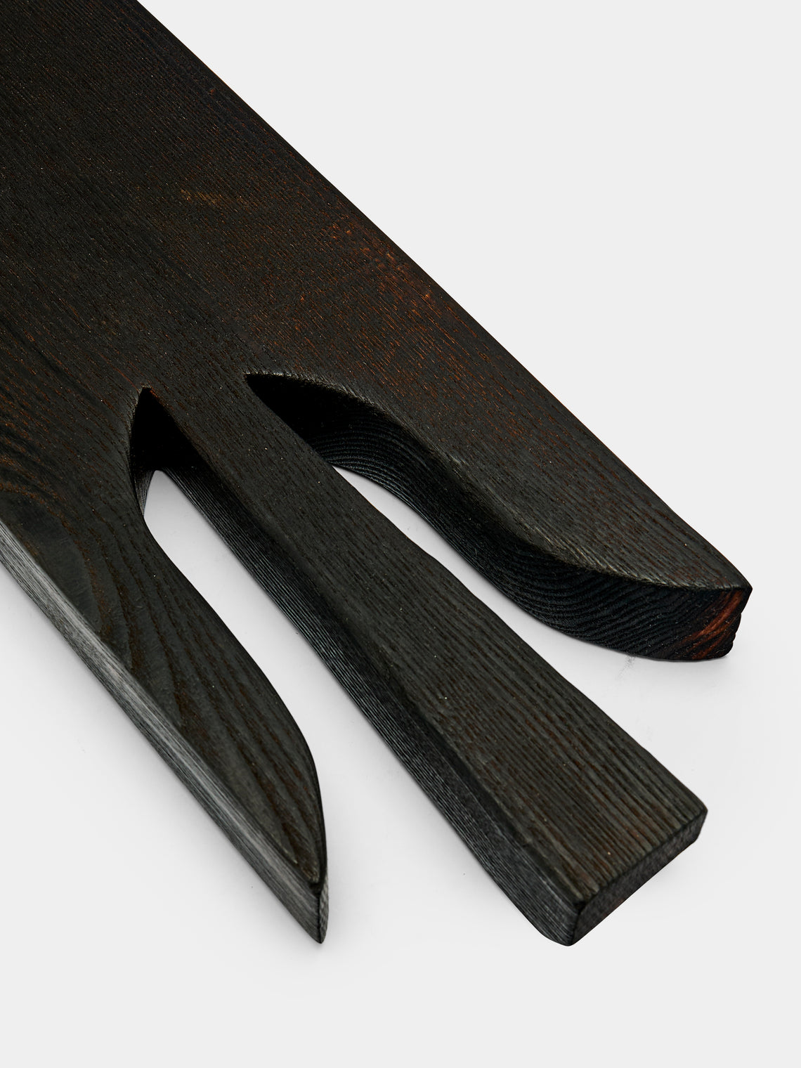 Riccardo Monte - Hand-Carved Charred Walnut Long Serving Board -  - ABASK