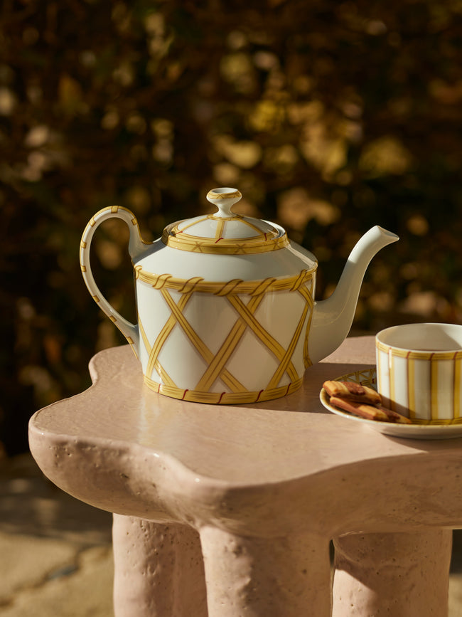 Pinto Paris - Vannerie Cottage Porcelain Teapot -  - ABASK