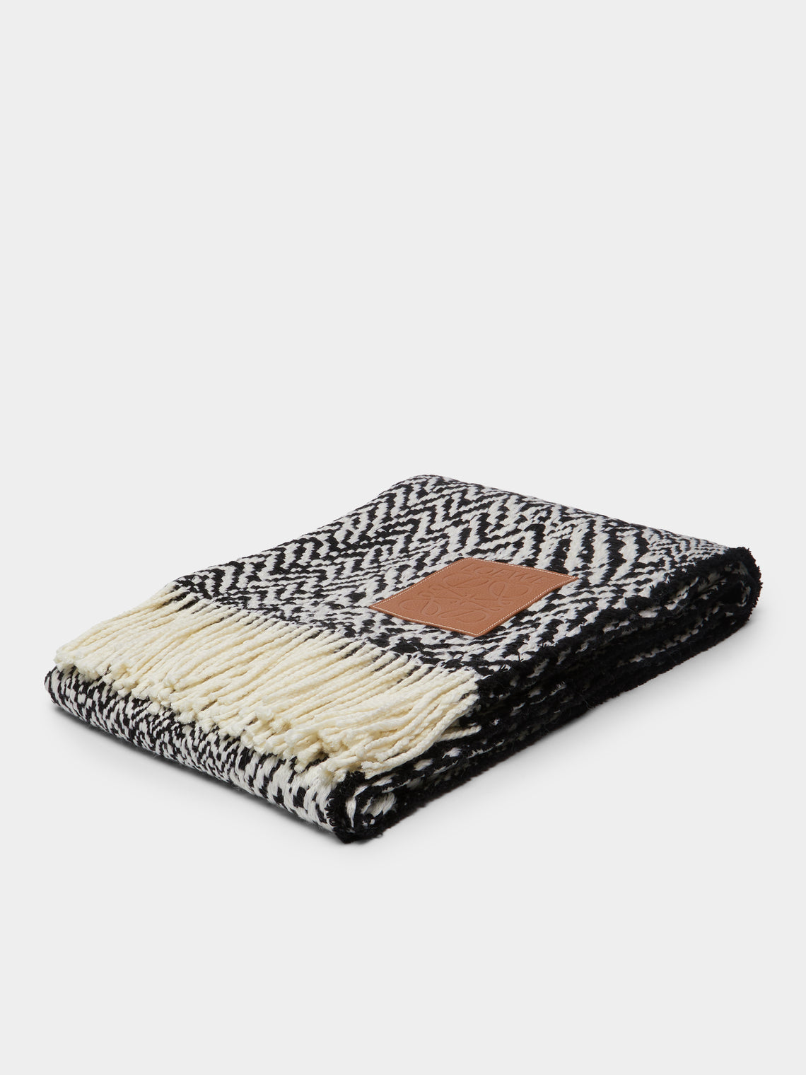 Loewe Home - Herringbone Wool Blanket -  - ABASK
