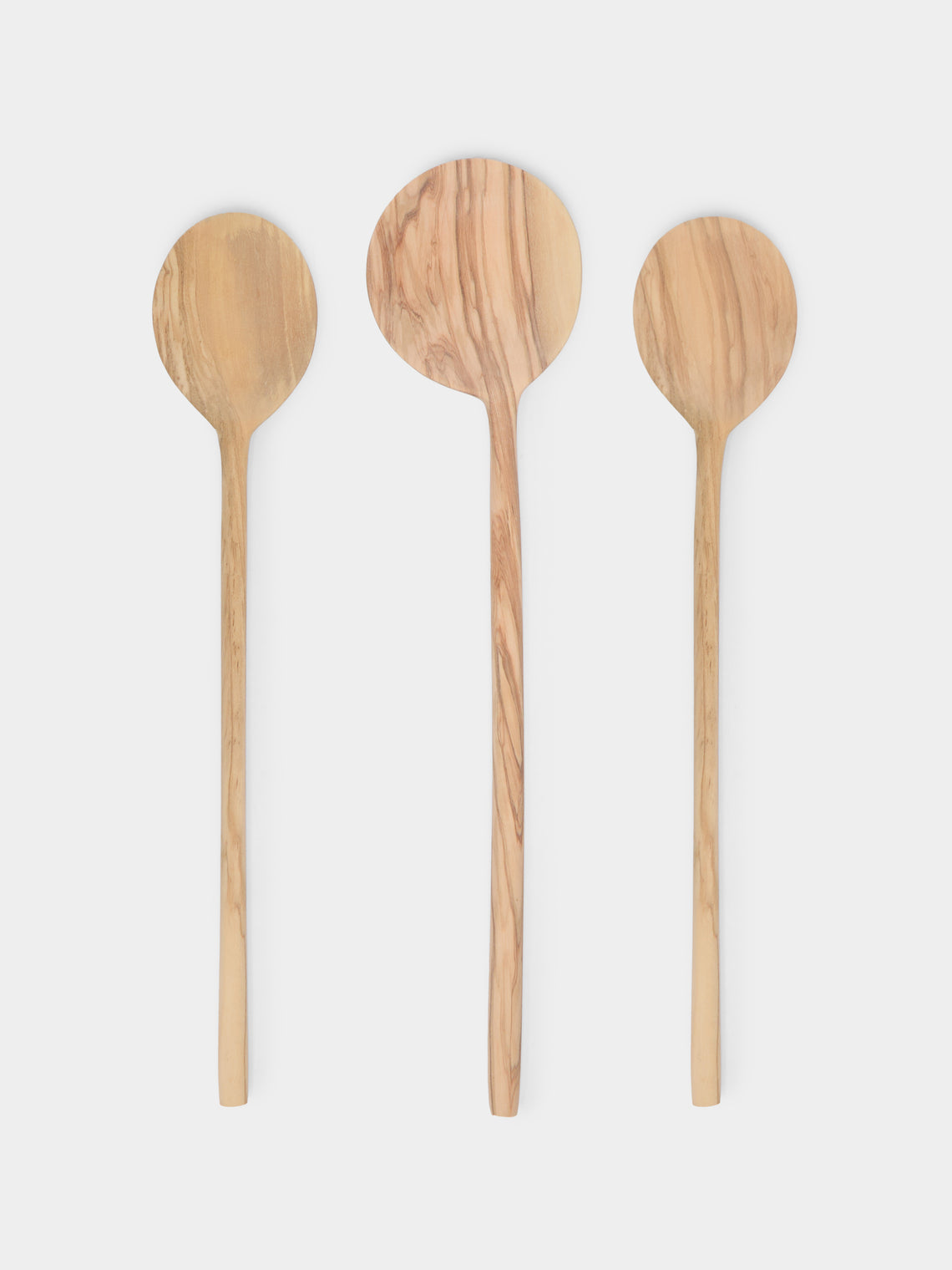 Art Brugi - Hand-Carved Olivewood Mixed Spoons (Set of 3) -  - ABASK - 