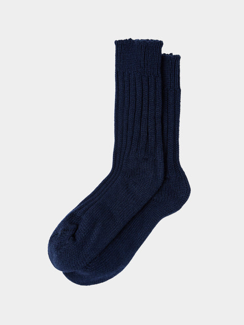 The Elder Statesman - Yosemite Ribbed Cashmere Socks | One Size -  - ABASK - 