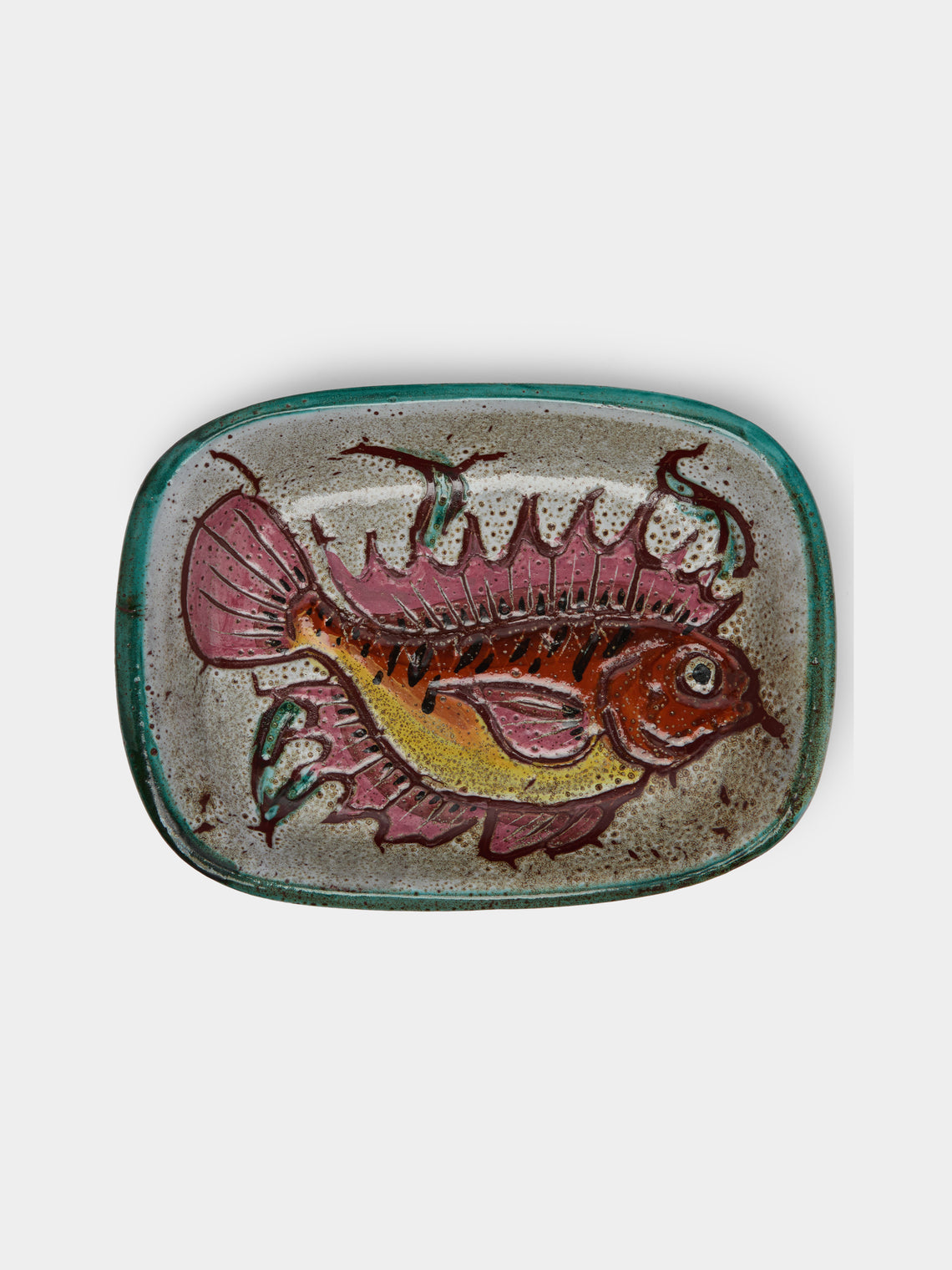 Antique and Vintage - 1950s Vallauris Fish Ceramic Dish -  - ABASK