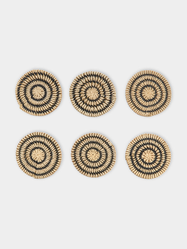 CasaLatina - Amazonia Handwoven Iraca Palm Coasters (Set of 6) -  - ABASK - 