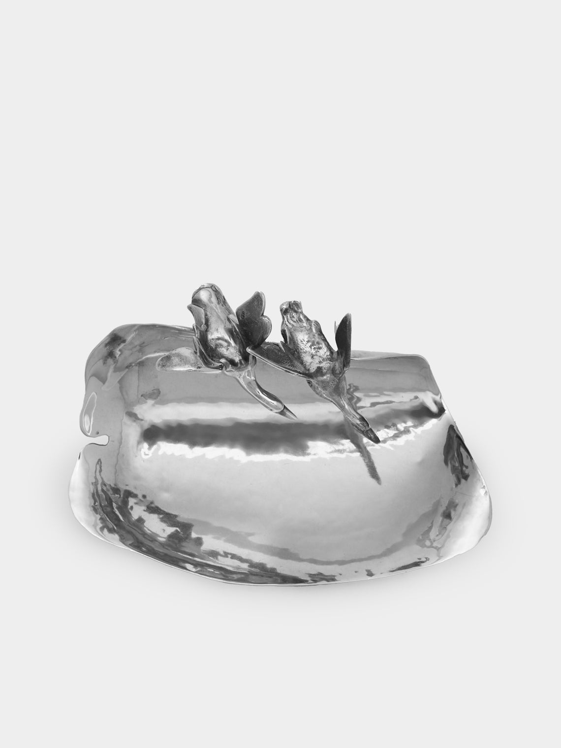 Antique and Vintage - Mid-Century Solid Silver Ducks Ashtray -  - ABASK