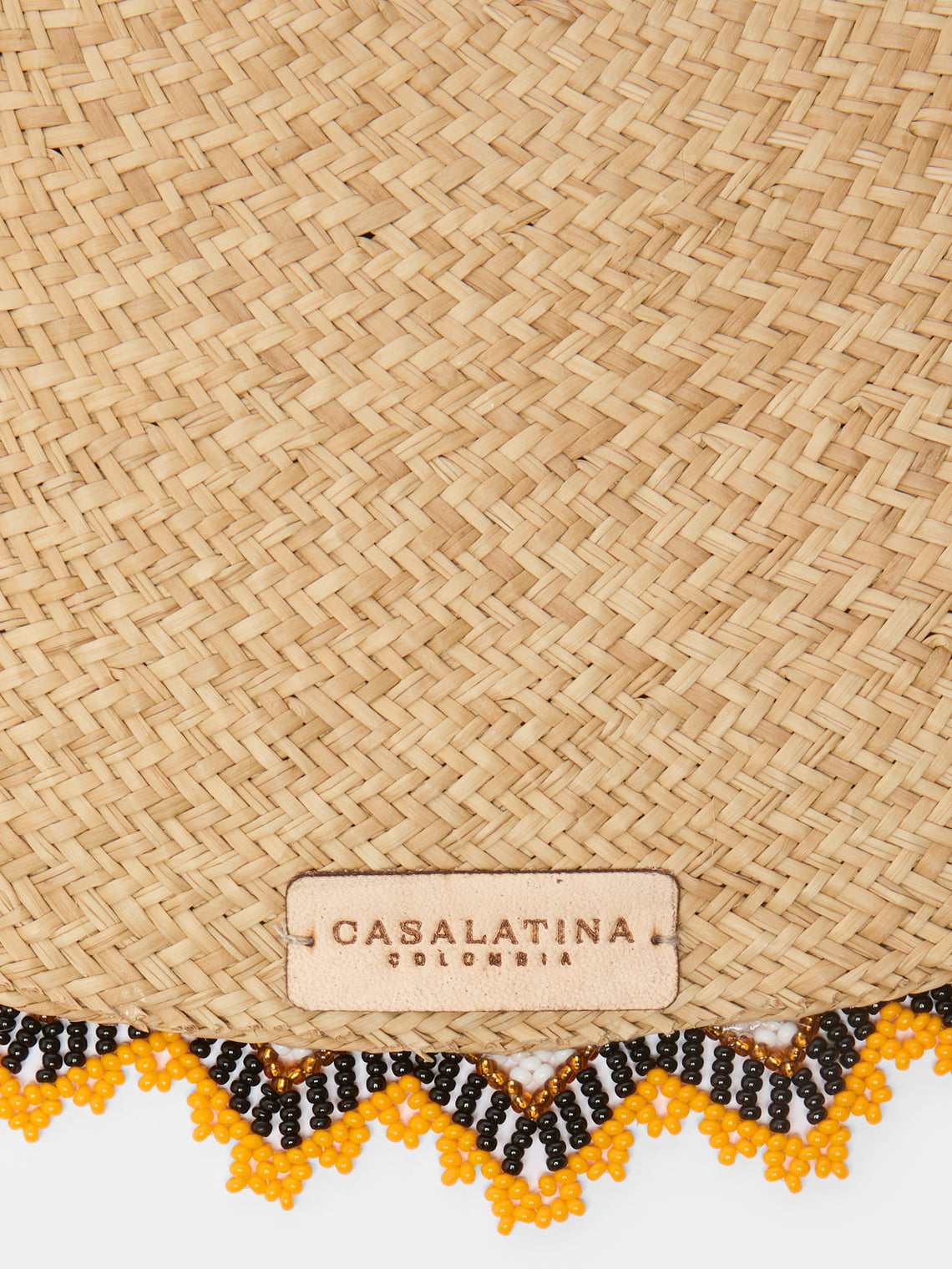 CasaLatina - Alicia Handwoven Iraca Palm Beaded-Edge Placemats (Set of 4) -  - ABASK